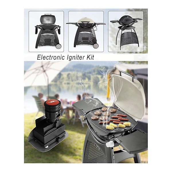 Tändningskit 63788 för Q320 2008 & Q3200 2014-serien gasolgrillar 80452 60092 tryckknappständning, grilltändningskit [L] As Shown