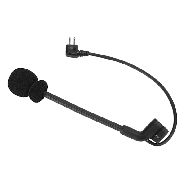 Svart Z Tactics Mikrofon MIC 2-pin för Comtac II H50 Brusreducerande Headset Klart Ljud++