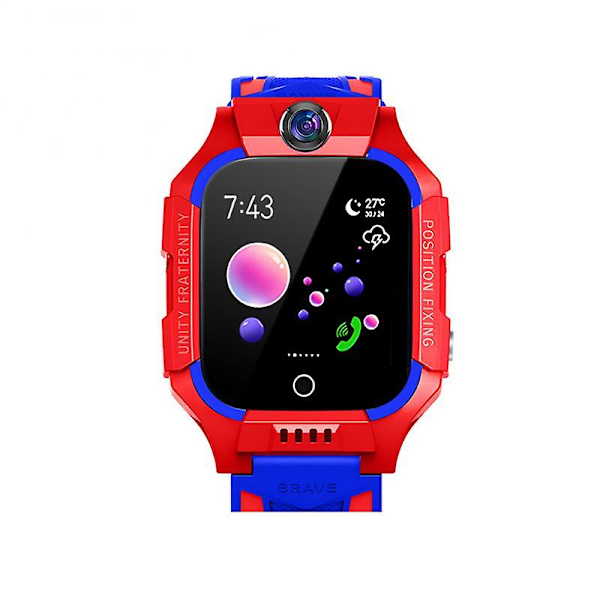 4G Smartklokke for barn, gutter og jenter, SOS GPS-posisjon, videosamtale, kamera, vanntett klokke, SIM-kort for barn, smart armbåndsur [GGL] Smart Watch Red