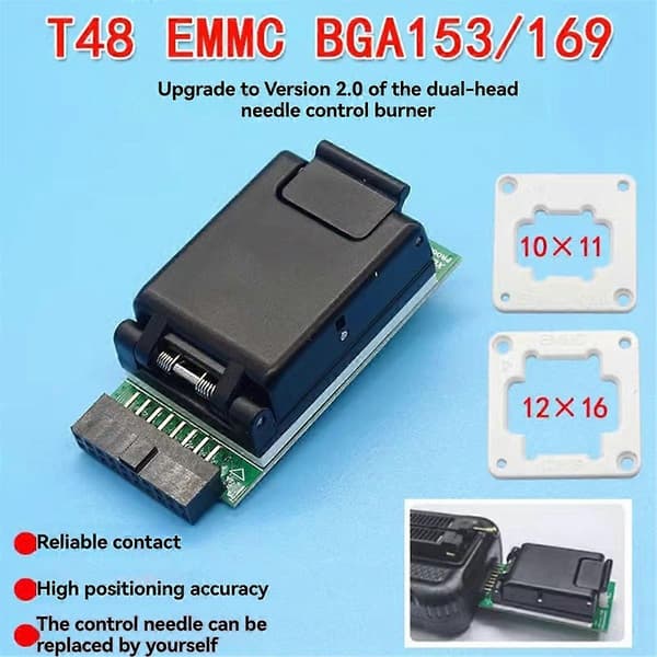 For T48 Programmer EMMC-adapter for BGA153/BGA169