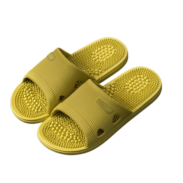 Unisex Fodmassage Slippers Akupressur Massage Slippers Shiatsu Arch Smertelindring Skridsikre Massagesko til Mænd Kvinder Frugt Grøn Fruit Green 38-39