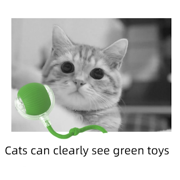 Automatisk Kattboll | Elektrisk Interaktiv Boll för Katter | Självberörande Smart Katt Leksak - Stimulerar Kattens Jaktintinkt