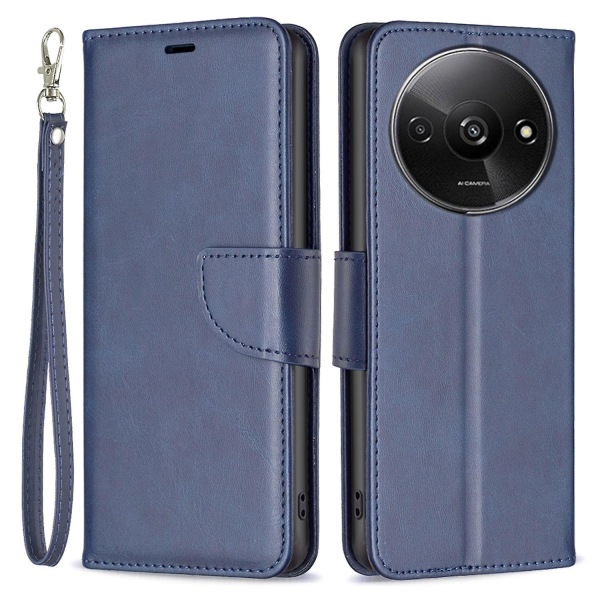 För Xiaomi Redmi A3 Case Cover Justerbar Stand View Folio Flip Cover - Blå Blue