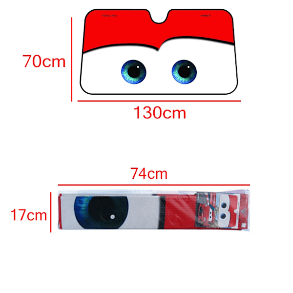 Bilsolskydd 6 Färger Ögon Uppvärmd Vindruta Solskydd Bilfönster Vindruta Skydd Solskydd Automatisk Solskydd Bilskydd Red