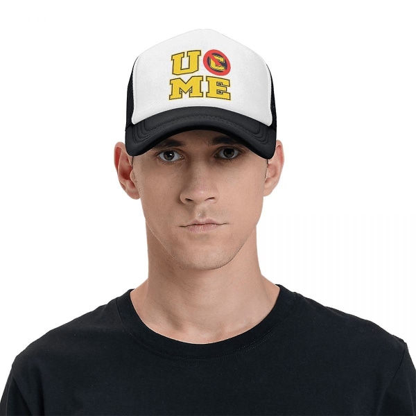 Klassisk Wwe John Cena U Cant See Me Trucker Hat Kvinnor Män Personlig justerbar unisex keps utomhus Trucker Hat Trucker Hat White