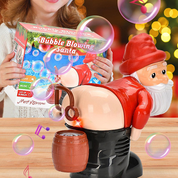 Tomtehastighet Bubbelblåsare Nyhetstomtars Snabb Bubbelleksak Present till Barn[HK]