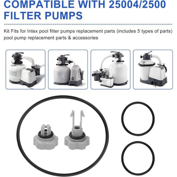 Intex poolpumpspackning, reparationssats för poolpumpspackning, poolpumpsdelar