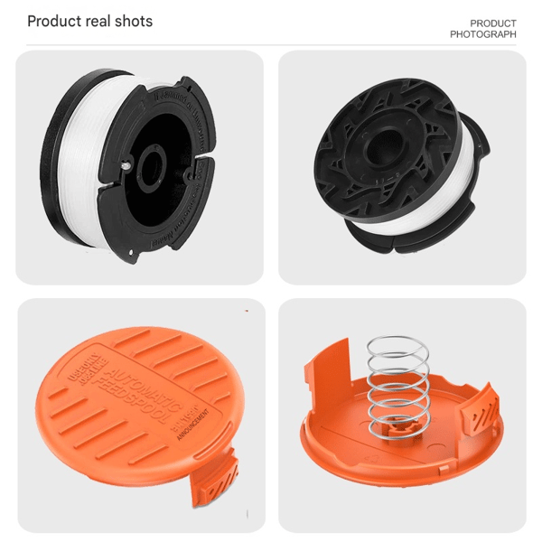 2 spoler med line og dæksel til Black & Decker STC1820PC ST5530 STC1815 STC1820D trimmer