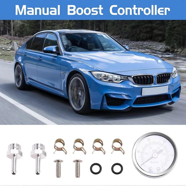 Universell Turbo Manuell Boost Controller med Måler 1-150 PSI SR20DET, Blå