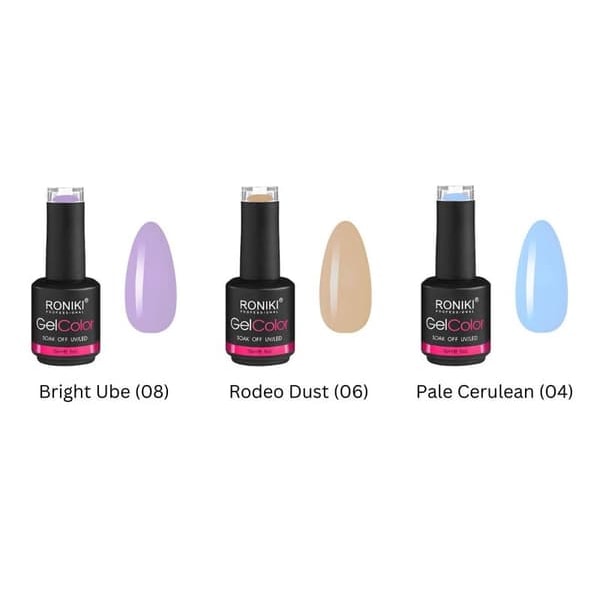 Negle Startsæt - Pro Gel Polish Sæt med 80W Negletørrer med Display, Farver og Tilbehør - Dit Negle Studio Starter PRO Sæt_qq