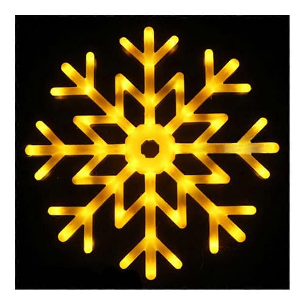 40cm LED Snöflinga Multicolor Ljushänge Snowflake Lantern