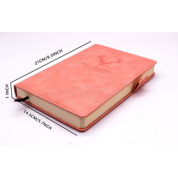 A5-anteckningsböcker - 8,3\"×5,7\" - 360 sidor - Pink