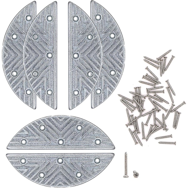 Metalliska hälplattor 3 par Sulreparationskit med skruvspikar Skohäl Stud Tips Y