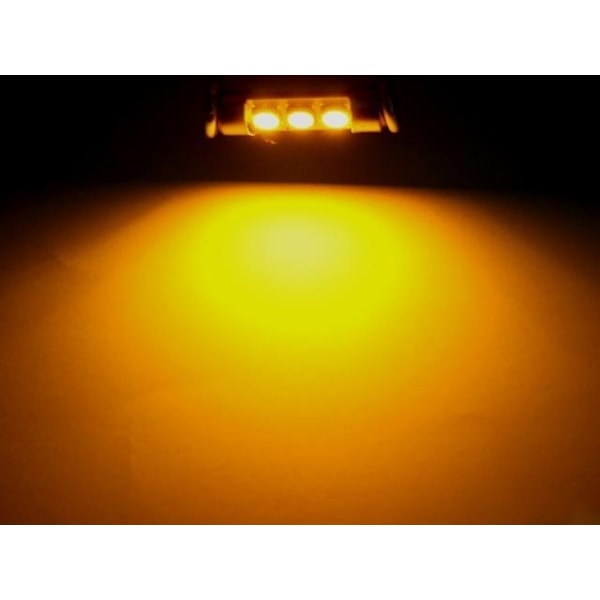 C5W Canbus 39mm Gul-Orange LED projektører SV8.5 8 8 39mm Gul-Orange 2-pack
