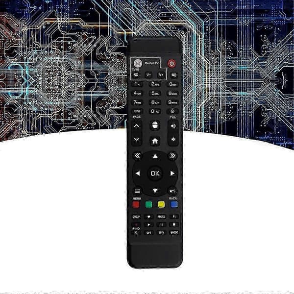 Erstatningsfjernkontroll for Amiko A6N/A6N MAX Set-Top Box Black