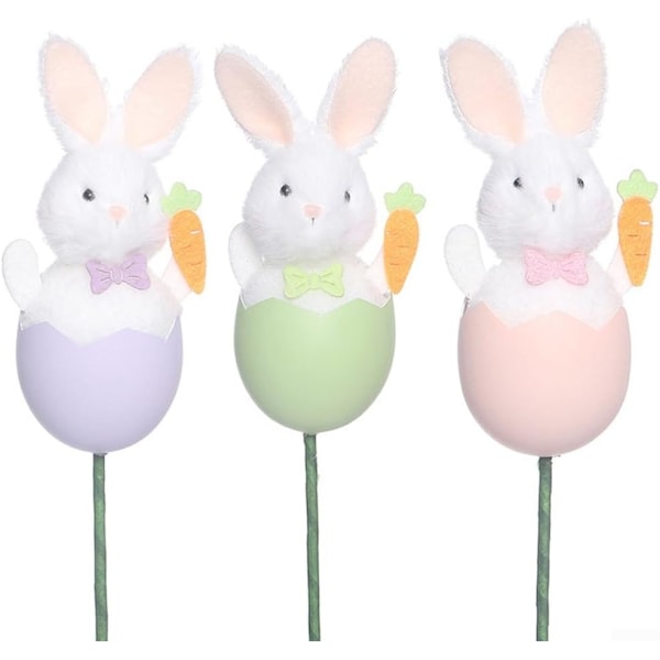 Bedårande Kanin Påskäggsdekoration, Unikt DIY-blomsterarrangemang för Speciella Tillfällen (grön) green
