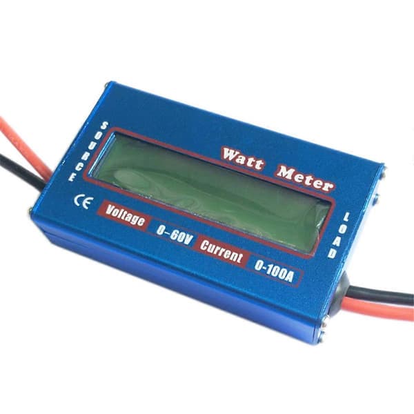 DC 60V 100A WATT Meter Strømanalysator Sol Vind Analysator