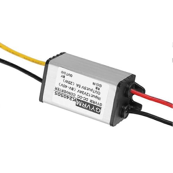 DC-DC 12V/24V til 5V 5A Buck-omformer Step Down strømforsyningsmodul