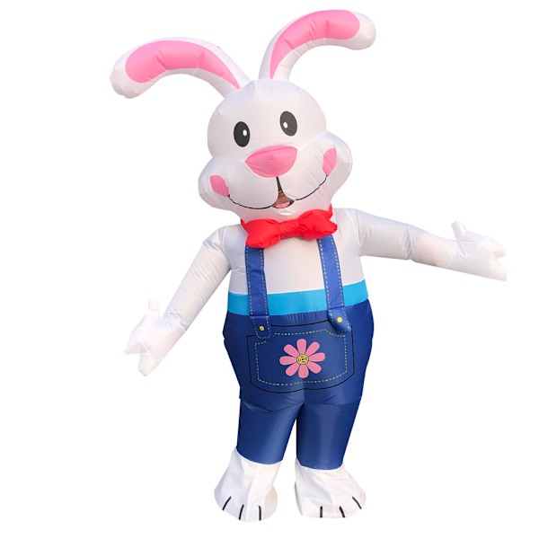 Påskefestartikler cosplay oppustelig kostume sceneoptræden kostume påskehare oppustelig kostume - Overalls Overalls