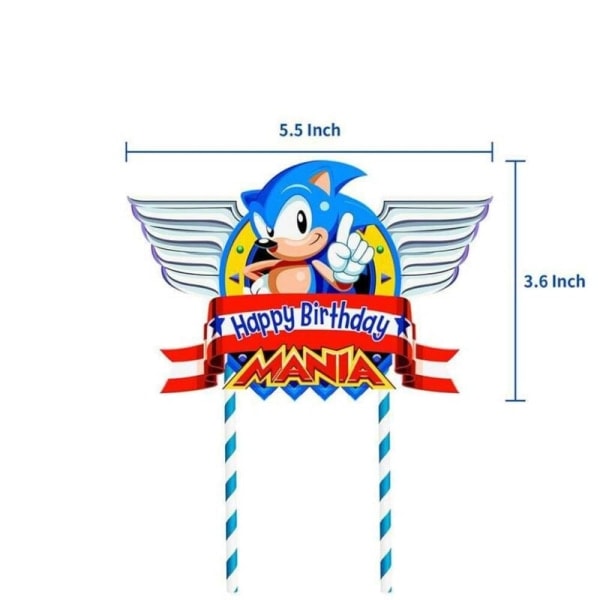 IC Sonic the Hedgehog Födelsedagsfest Tillbehör Sonic Folie Latex Ballonger