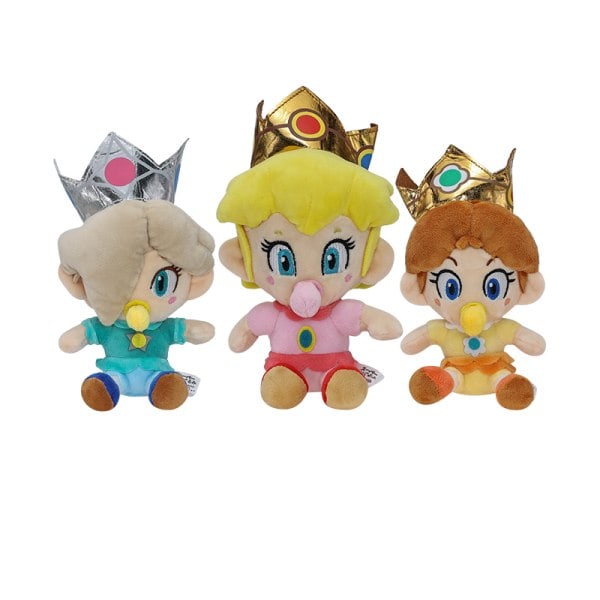 6 Super Mario Bros Baby Princess Pehmolelut Pehmeät Täytetyt Nuket Joululahjat Lapsille Baby Princess Daisy-6 Tuumaa Baby Princess Daisy-6inch