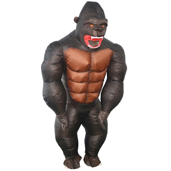 Oppustelig King Kong Orangutang Kostume Voksen Børn Cosplay Kostume 80-120cm