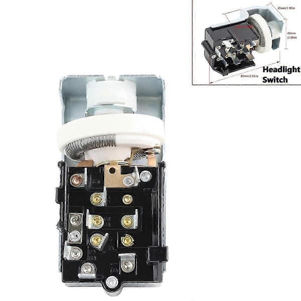 Analog dashmontert frontlys-bryter passer for pickup As shown