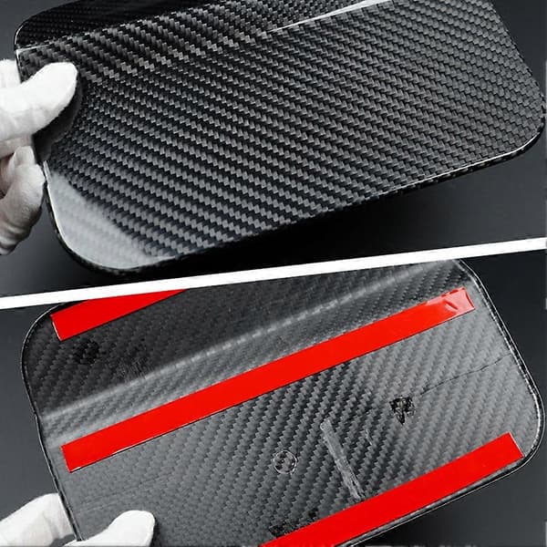 Ekte karbonfiber drivstofftankdeksel trimpanel for SEAT LEON 2017-2020 tilbehør Carbon fiber pattern