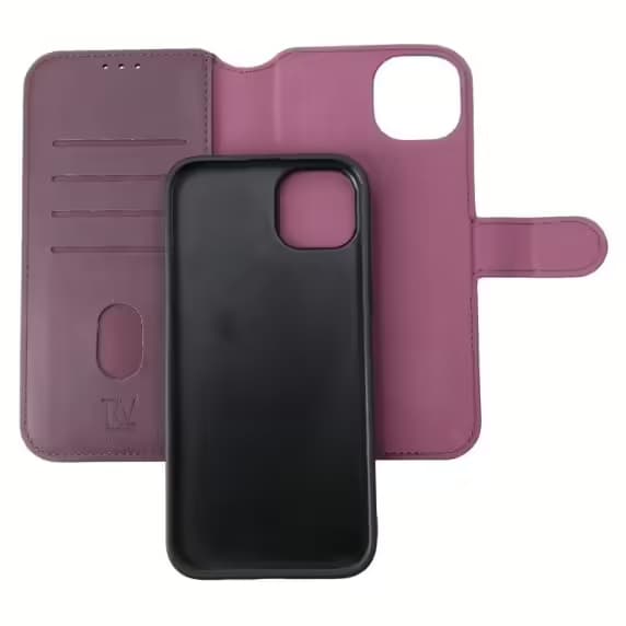 iPhone 15 Plus Pung Etui Magnet Rvelon - Lilla