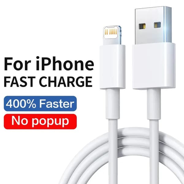 3 Meter iPhone Lader Lynrask Ladekabel for iPhone