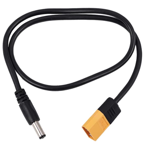 Til Rc Xt60 Han Til Dc5525 Han Strømkabel Til Ts100 Elektronisk Loddekolbe black  yellow