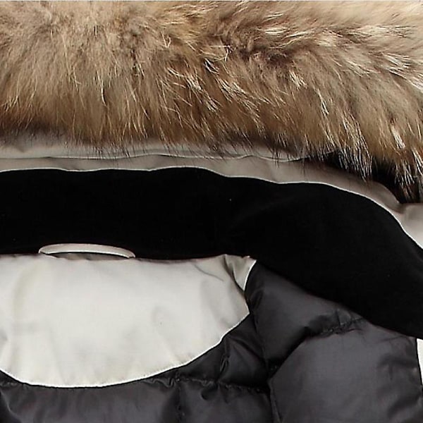 Miesten talvihupullinen tikattu untuvatakki rento työtakki qd musta black 4xl