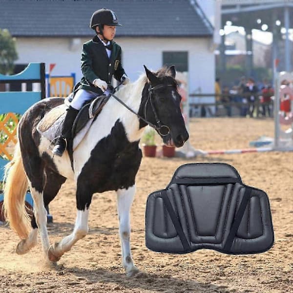 Slitesterk PU-sadelpute for ridning Black