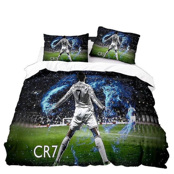 Printed Sängkläder Set Football Star 3st Barns Dröm Sängkläder Set Påslakan och örngott Color FT4 200CM 230CM