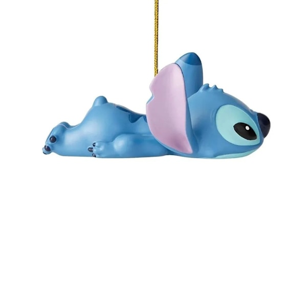 2 kpl söpöjä Stitch-koristeita joulukuusen riippuvia koristeita akryyli auto sisustus 0,4 cm 16