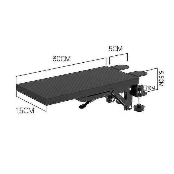 Skrivebordsarmlene - Svart Ergonomisk Design - Robust og Slitesterk - Datamusarmlene for Stasjonær Datamaskin