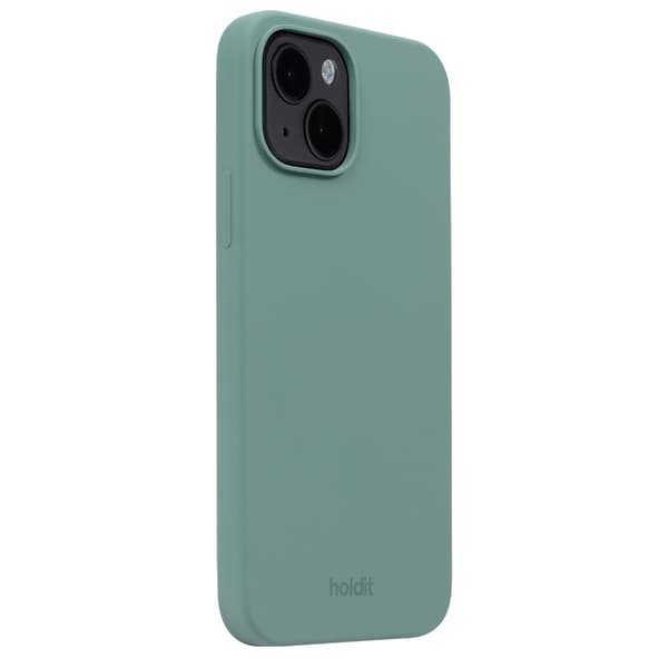 held iPhone 14 / 13 Shell Silikon Mosegrønn Grön Silikon