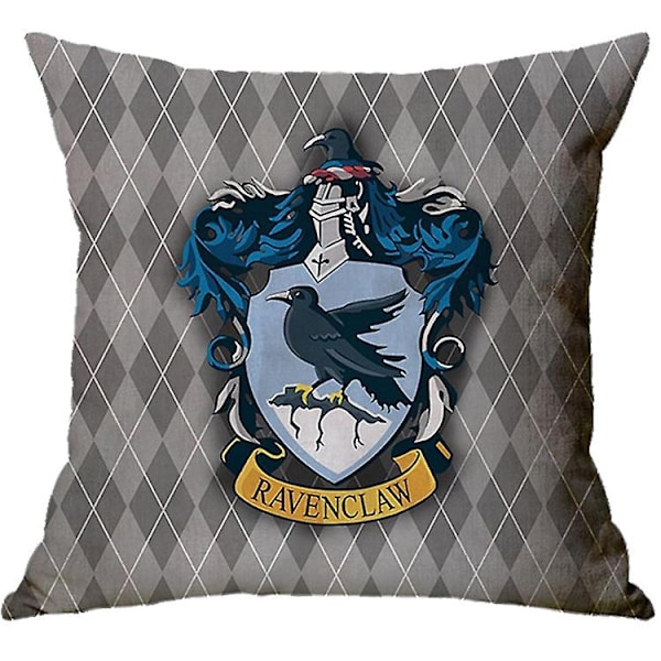 SZTXJ 4 kpl Harry Potter -liekehtiö-pellavainen tyynynpäällinen painettu heittotyynynpäällinen kodin sohvan sängyn sisustus 45x45cm-Perfet 0