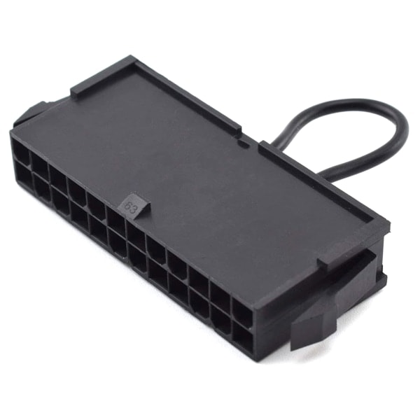 24-stifts hona ATX PSU Strömförsörjning Startare På/Av-brytare Jumper Bridge Adapter