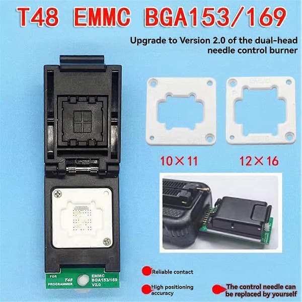 EMMC-adapter för BGA153/BGA169 för T48-programmerare