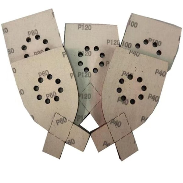50-pak sandpapir til Black & Decker KA220G KA230 musesandpapir korn 40, 60, 80, 100, 120