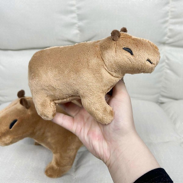 Kapibara Plysch med 4 Små Gnagare Plyschleksaker, Kapibara Vilda Djur Plushie för Flickor Pojkar Jul Födelsedagspresenter