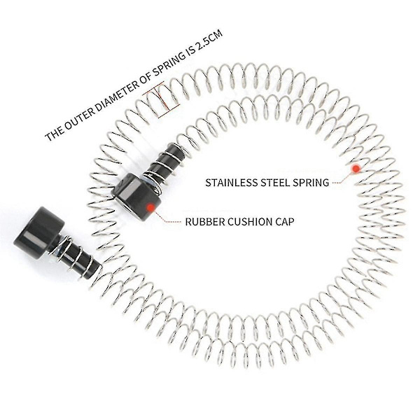 AA08I Zipline Spring Brake 165cm Stainless Steel Zip Line Spring
