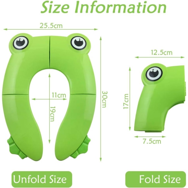 Hopfällbar Frog Toalettsits (grön), Toddler/ baby, Easy Carr