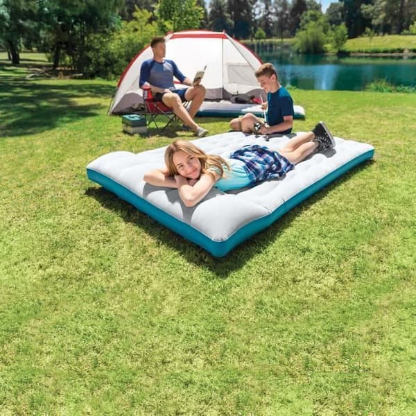 INTEX Oppblåsbar Campingmadrass - 2 Seter - Grå