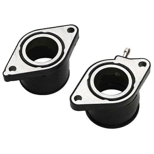 Til Yamaha XT600Z E TT600 Karburator Luftindtagsslange Indløbsfitting Gummiforbindelse Black & silver