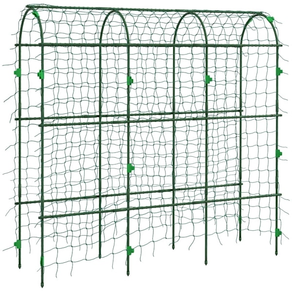 Rootz Stort Bue Fuglenet - Klatrebue - Havespalier - Nem Montering - Holdbart Stål - 43cm x 182cm x 183cm