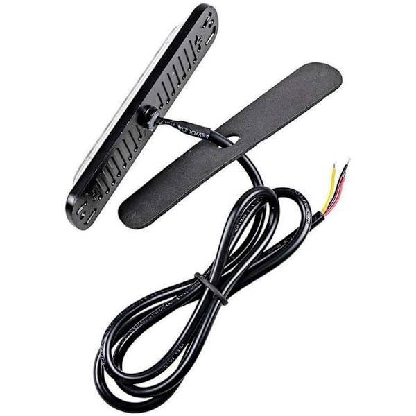 6 LED 18W Rød Ultra Tynd Undervogns Nødlys Strobe Advarsels Grill Arbejdslys Bar til 12V - 24V Biler, Sikkerheds Blinkende Fyr 6 LED Red