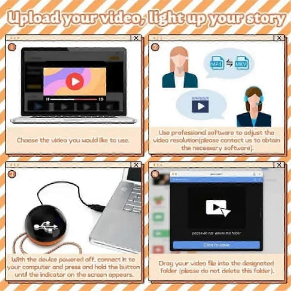 Krystalkugle Videoafspiller B White