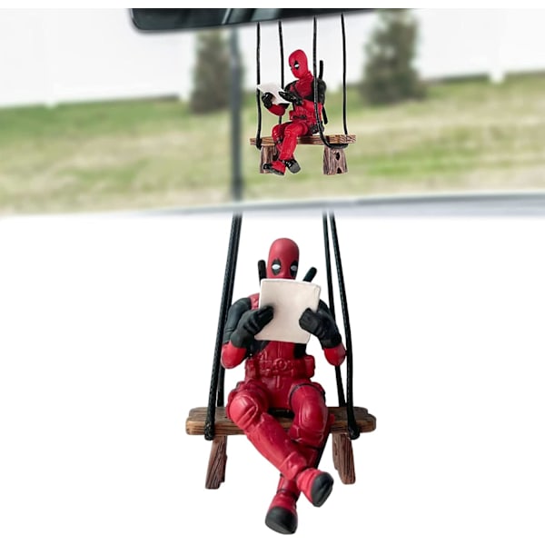 Söpö Deadpool-auton riipus, keinuva Deadpool-riipus, auton koriste riipus car pendant